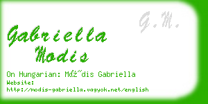 gabriella modis business card